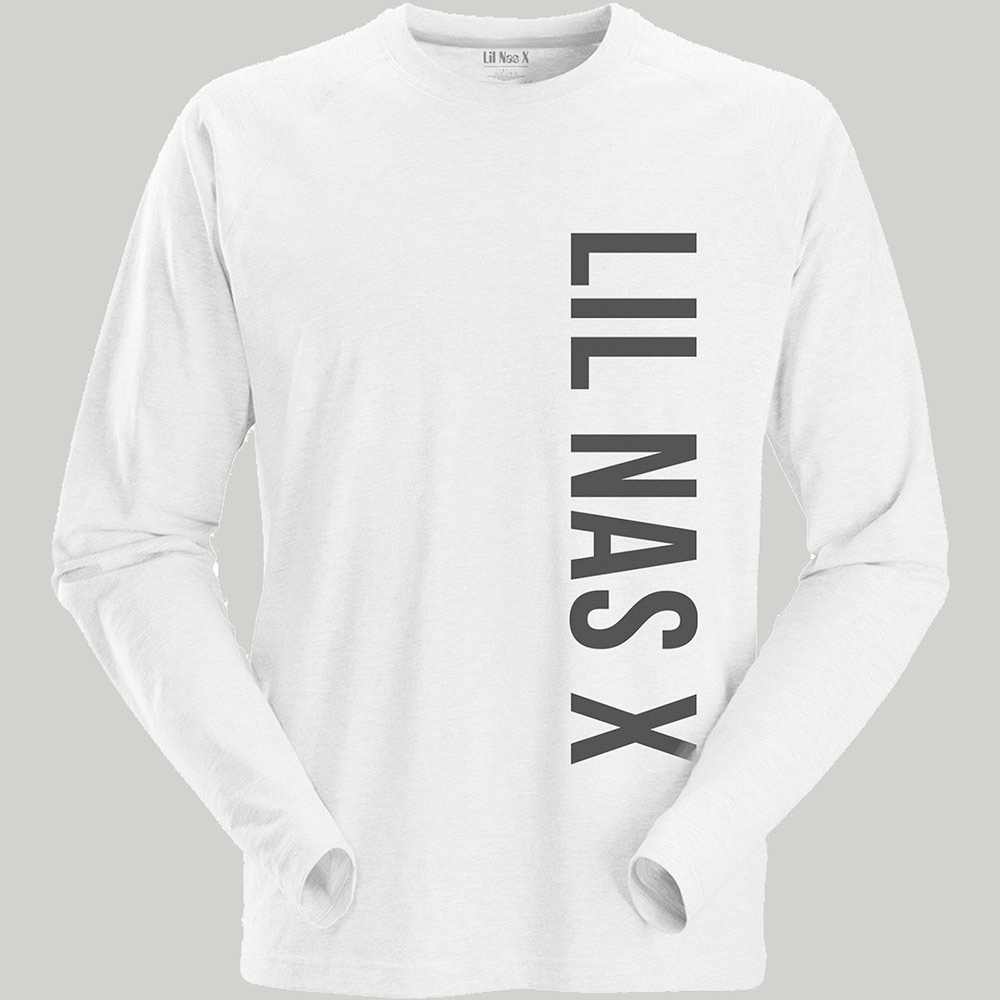 Lil Nas X - Vertical Text Longsleeve shirt - Wit